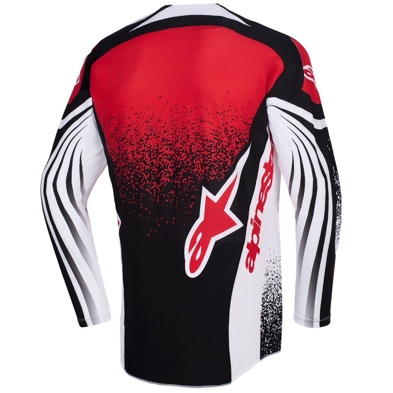 Motokros dres Alpinestars Techstar Nomur črno-belo-rdeč