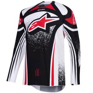 Motokros dres Alpinestars Techstar Nomur črno-belo-rdeč