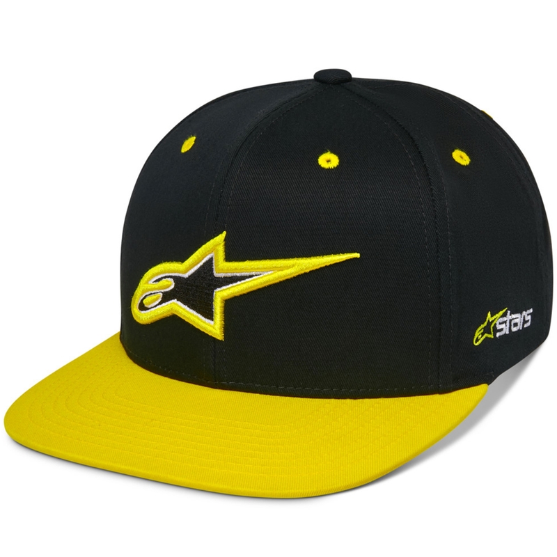 Kapa Alpinestars Thickness Snapback črno-fluo rumena