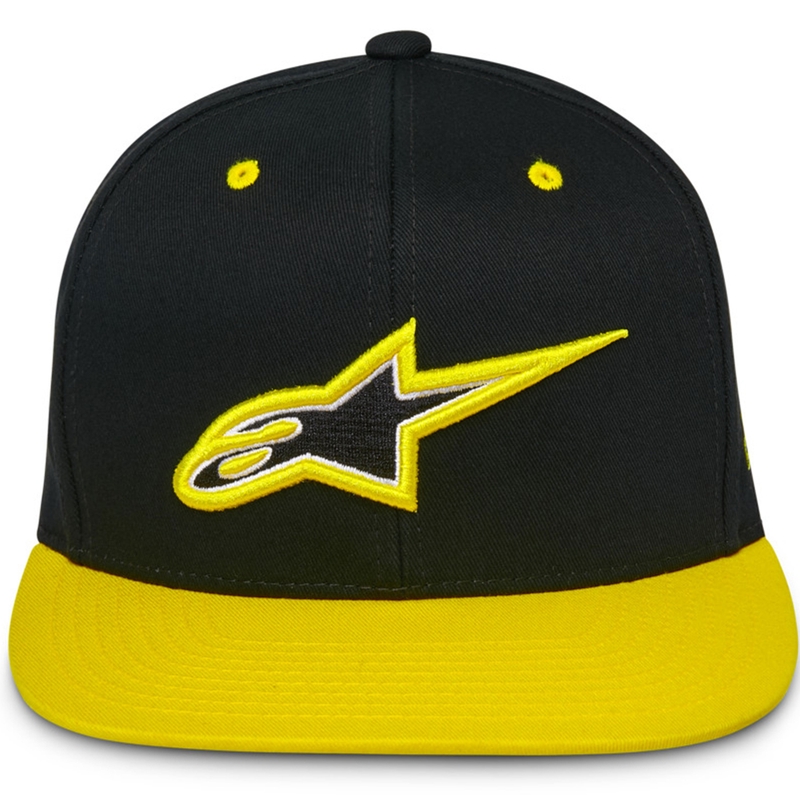 Kapa Alpinestars Thickness Snapback črno-fluo rumena