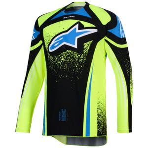 Motokros dres Alpinestars Techstar Nomur temno modro-fluo rumeno-modro