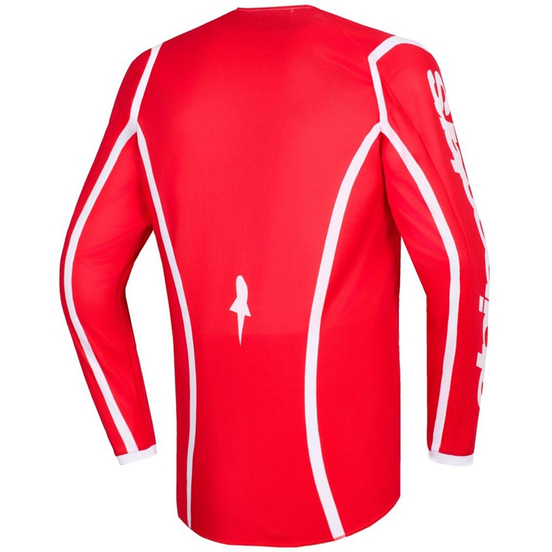 Motokros dres Alpinestars Fluid Apex rdeče-bel