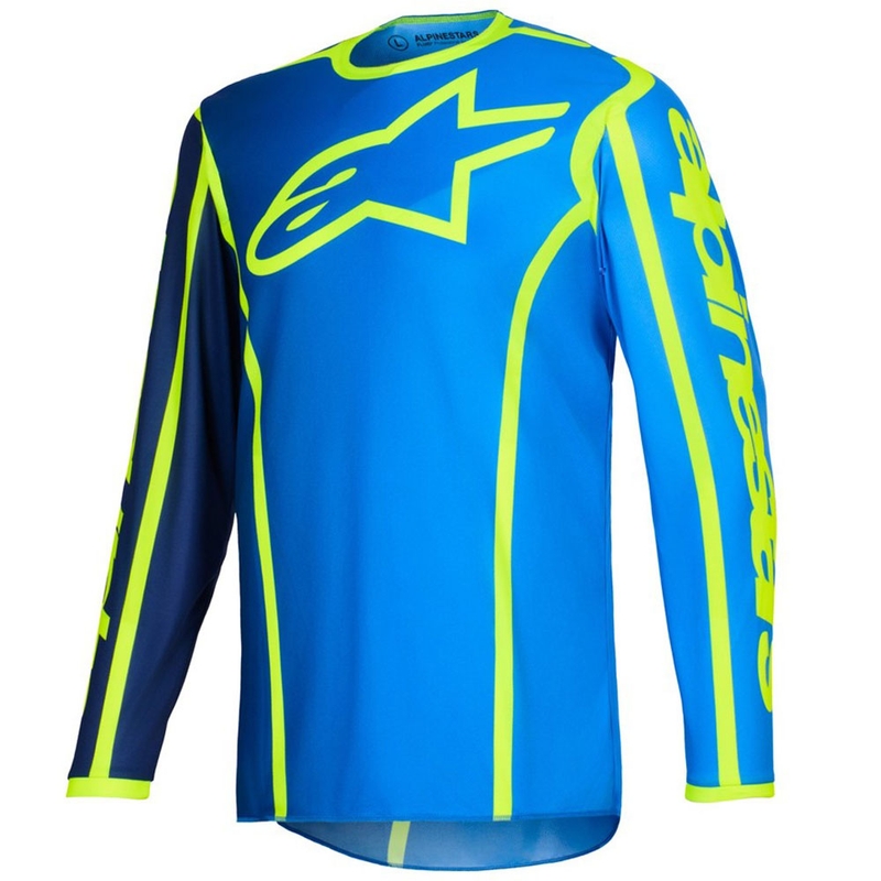 Alpinestars Fluid Apex modro-fluo rumen motokros dres
