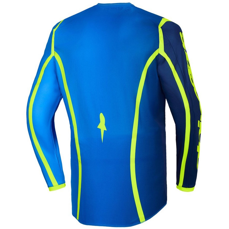 Alpinestars Fluid Apex modro-fluo rumen motokros dres