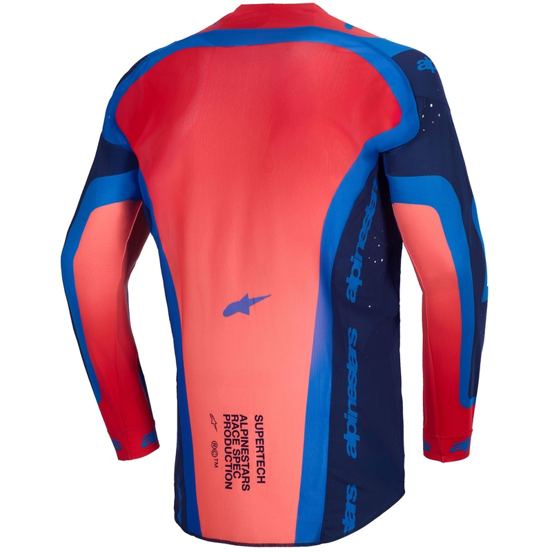 Motokros dres Alpinestars Supertech Vista temno modro-koralno-kobaltno