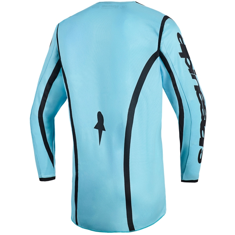 Ženski motokros dres Alpinestars Stella Fluid Apex turkizno-črn
