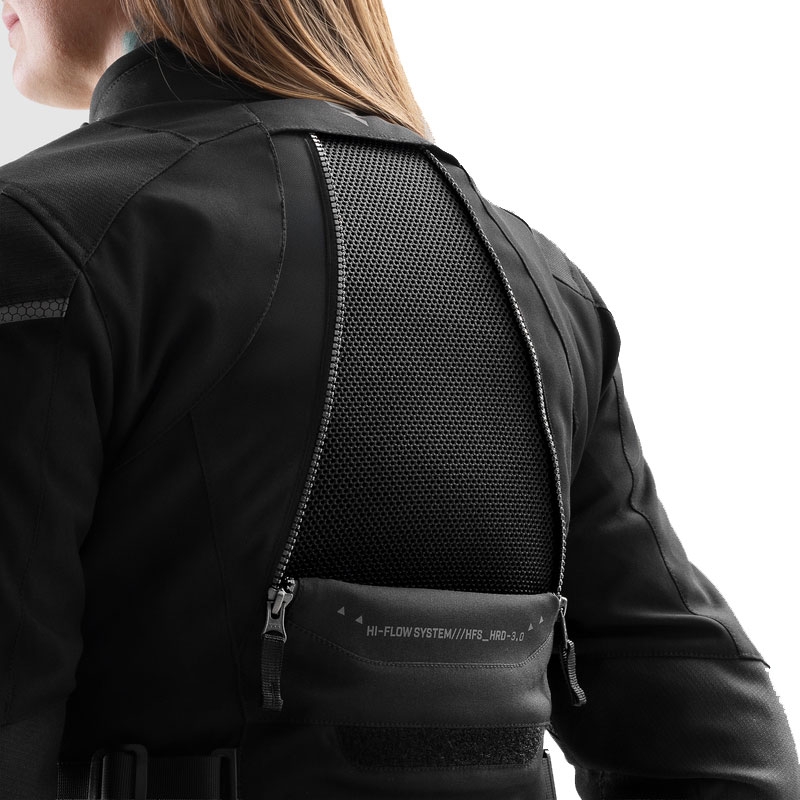 Ženska motoristična jakna Rebelhorn Hardy 3.0 črna