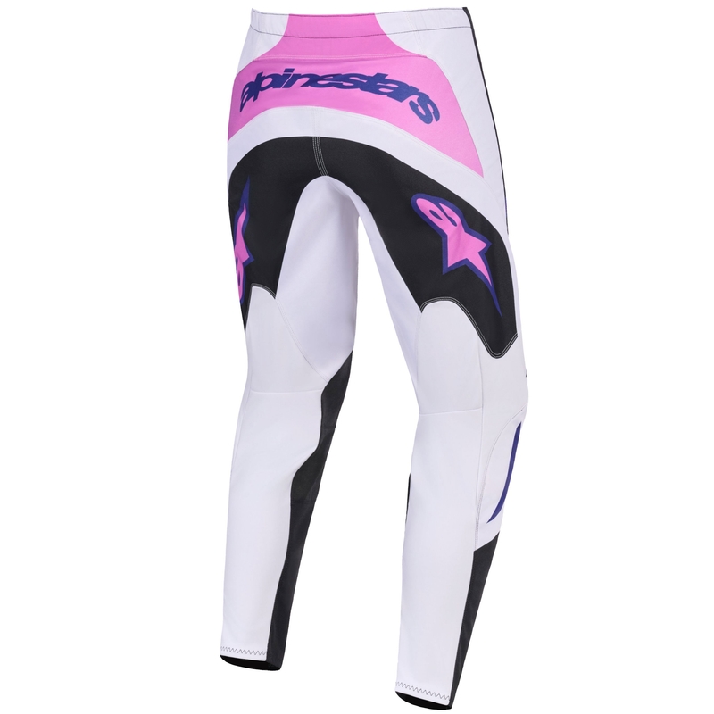 Motokros hlače Alpinestars Fluid Grid črno-svetlo sivo-vijolične