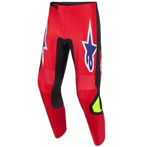 Motokros hlače Alpinestars Fluid Grid rdeče-črne-vijolične-fluo rumene