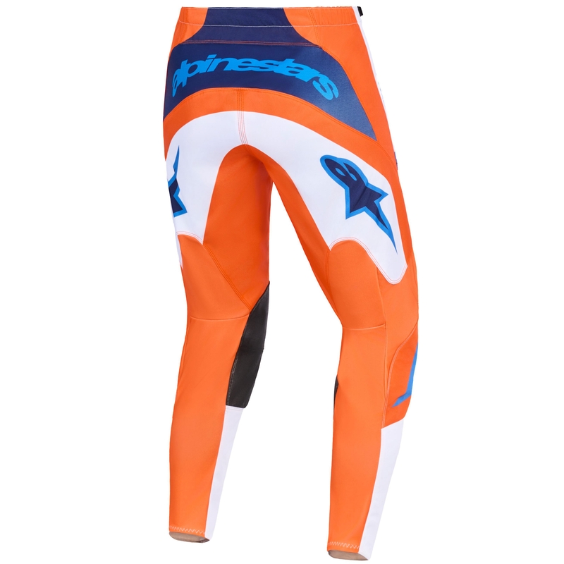 Alpinestars Fluid Grid motokros hlače oranžno-modro-bele