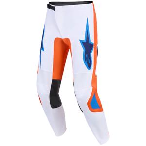 Alpinestars Fluid Grid motokros hlače oranžno-modro-bele