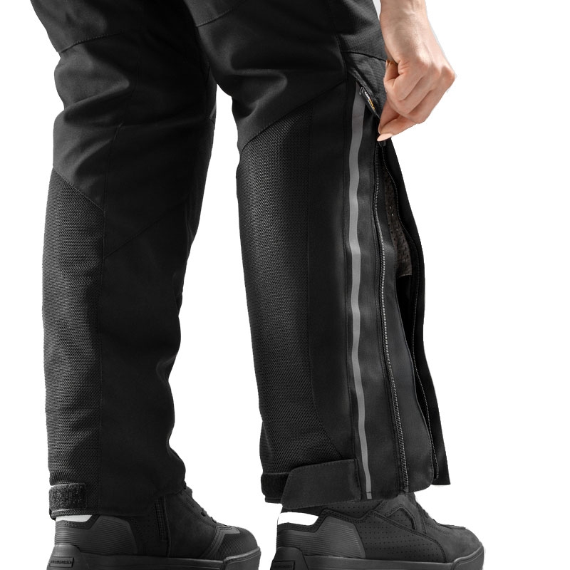 Ženske motoristične hlače Rebelhorn Hiflow V črne