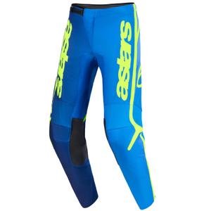 Motokros hlače Alpinestars Fluid Apex modro-fluo rumene