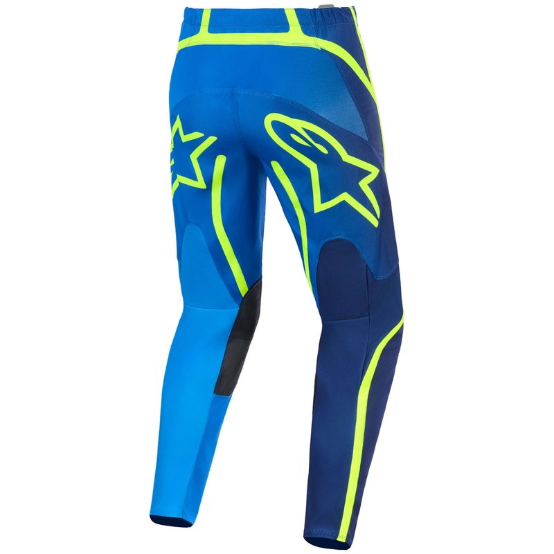 Motokros hlače Alpinestars Fluid Apex modro-fluo rumene