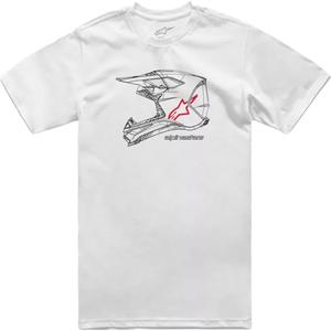 Majica Alpinestars MX čelada CSF bela