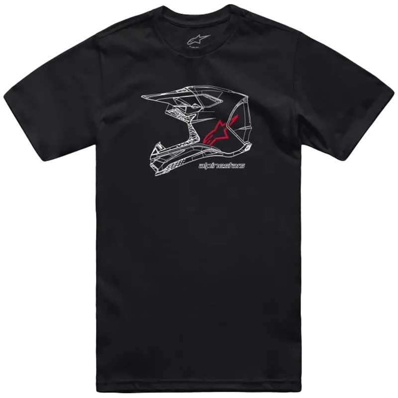Majica Alpinestars MX čelada CSF black