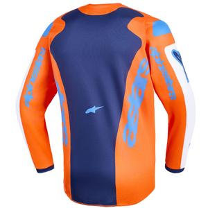 Otroški motokros dres Alpinestars Fluid Grid oranžno-modro-bel