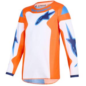 Otroški motokros dres Alpinestars Fluid Grid oranžno-modro-bel