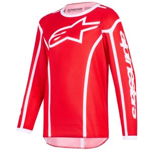 Otroški motokros dres Alpinestars Fluid Apex rdeče-bel