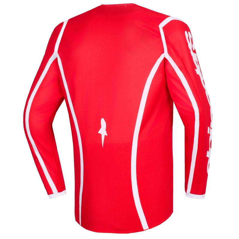 Otroški motokros dres Alpinestars Fluid Apex rdeče-bel