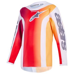 Otroški motokros dres Alpinestars Fluid Portl rdeče-oranžno-svetlo sivo