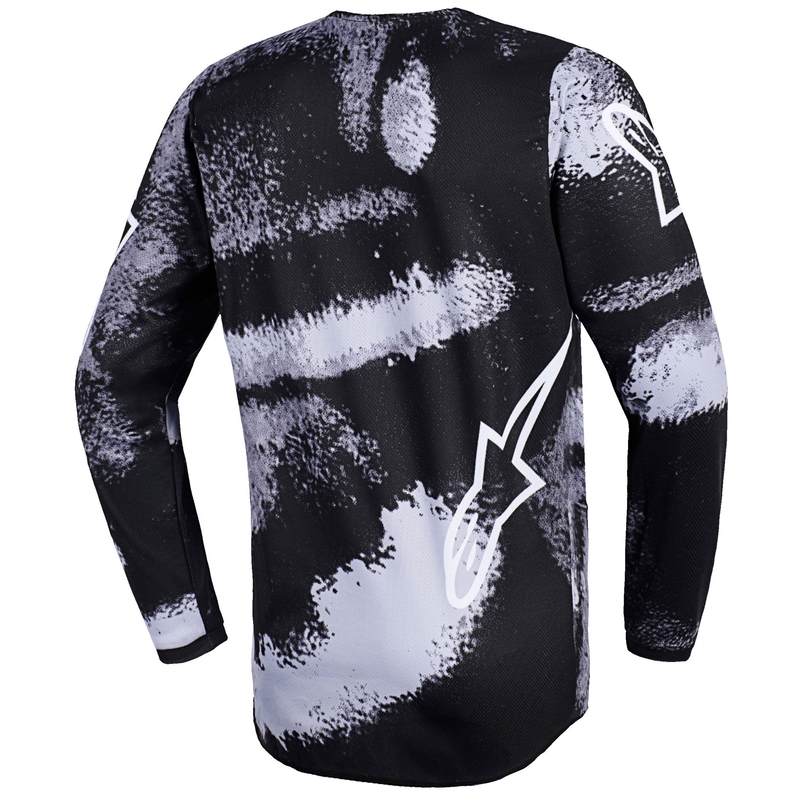 Otroški motokros dres Alpinestars Fluid Lahnd - sivo-kamuflažna