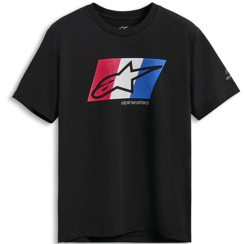 Majica Alpinestars Global CSF črno-rdeče-belo-modra