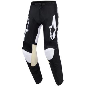 Motokros hlače Alpinestars Racer Air Riway črno-bele