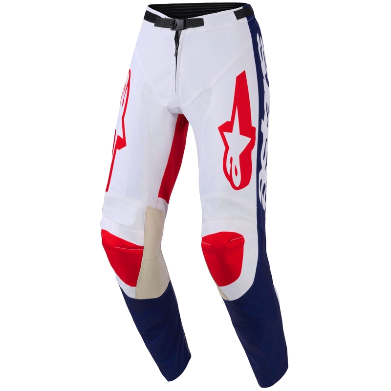 Motokros hlače Alpinestars Racer Riway belo-modro-rdeče