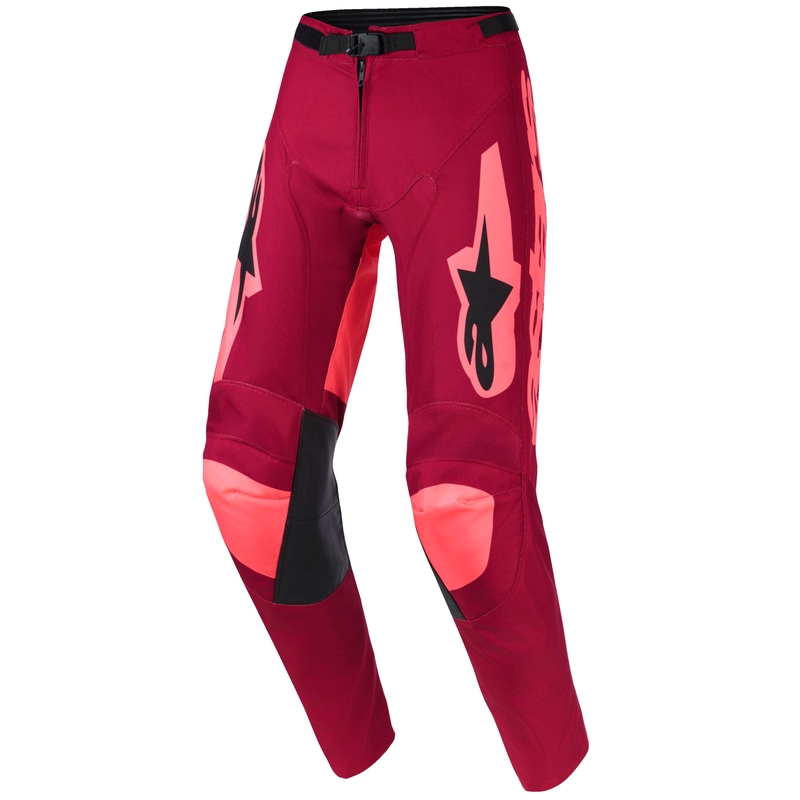 Motokros hlače Alpinestars Racer Riway temno rdeče-koralne