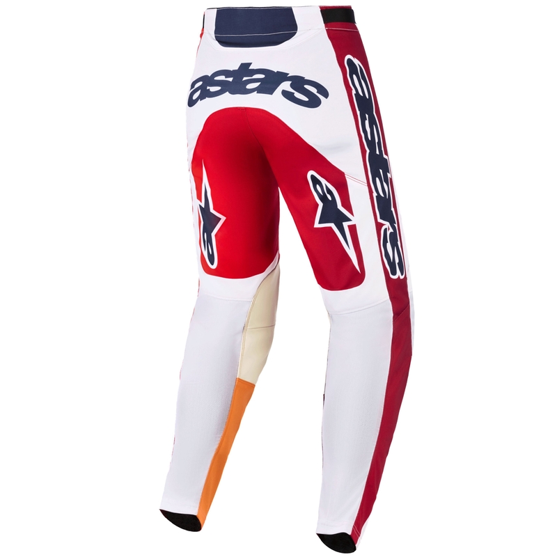Motokros hlače Alpinestars Racer Portl rdeče-oranžne-svetlo sive