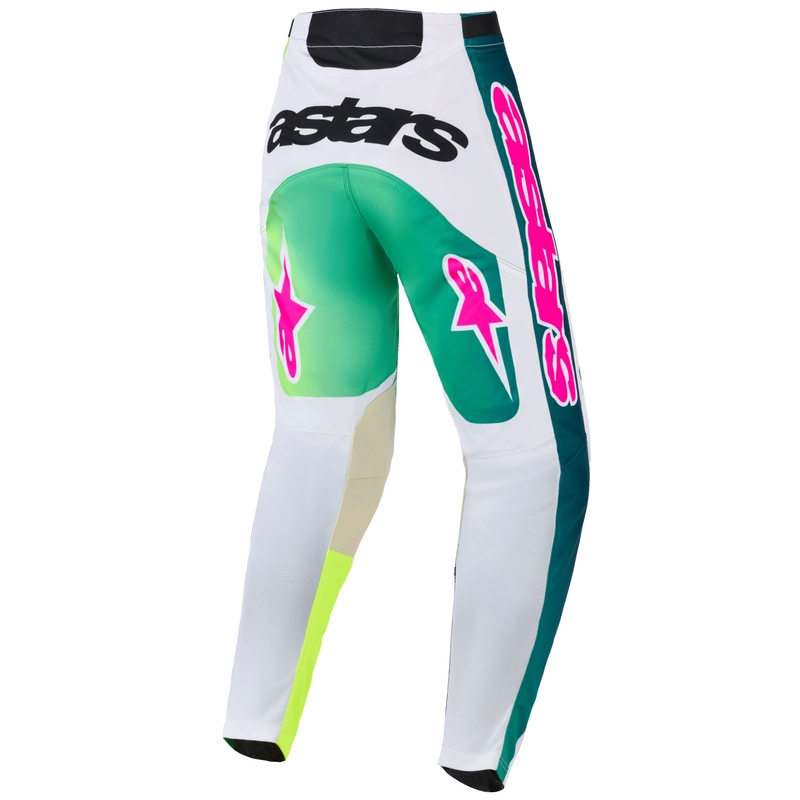 Motokros hlače Alpinestars Racer Portl zeleno-belo-črne