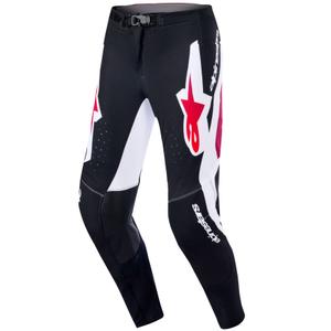Motokros hlače Alpinestars Supertech Pro Vista črno-rdeče-bele