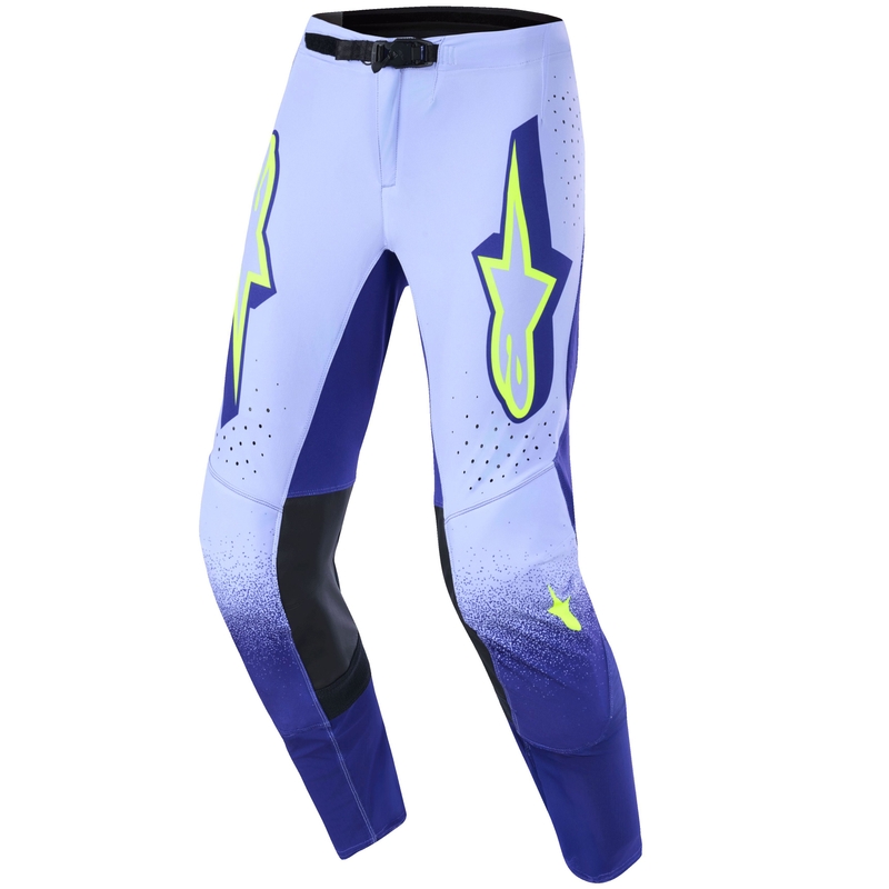 Alpinestars Supertech Scenz motokros hlače vijolično-fluo rumene