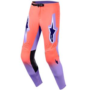 Alpinestars Supertech Scenz motokros hlače oranžno-koralno-vijolične