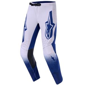 Alpinestars Supertech Scenz motokros hlače svetlo sivo-temno modre