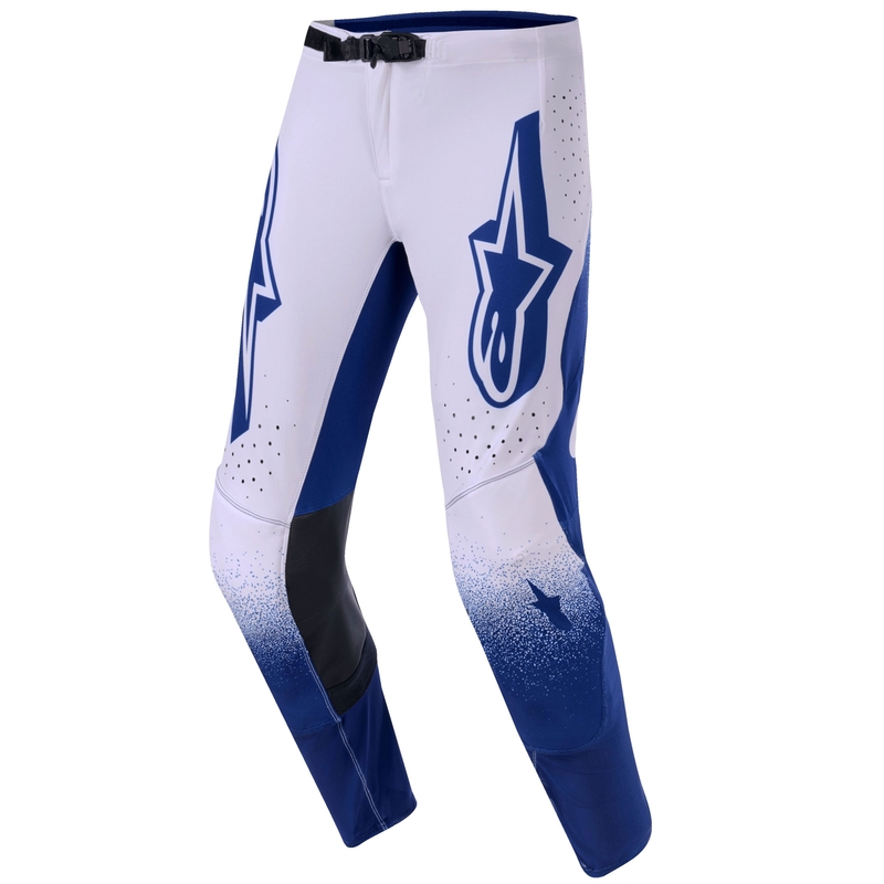 Alpinestars Supertech Scenz motokros hlače svetlo sivo-temno modre