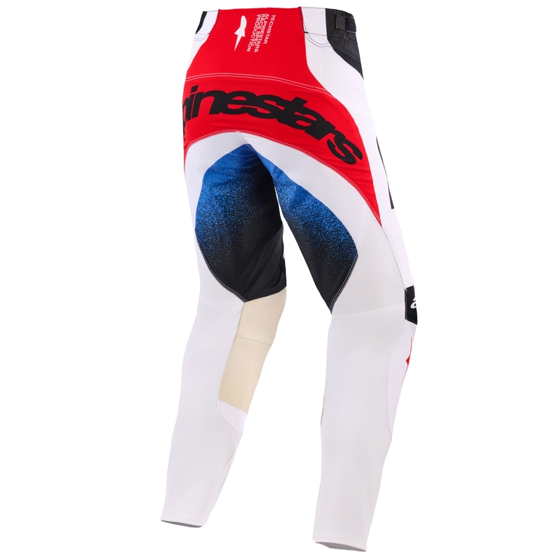 Motokros hlače Alpinestars Techstar Knif črno-belo-modro-rdeče