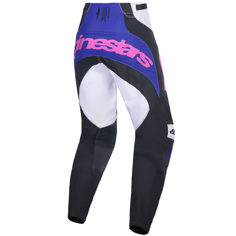 Motokros hlače Alpinestars Techstar Knif črno-svetlo sivo-vijolične