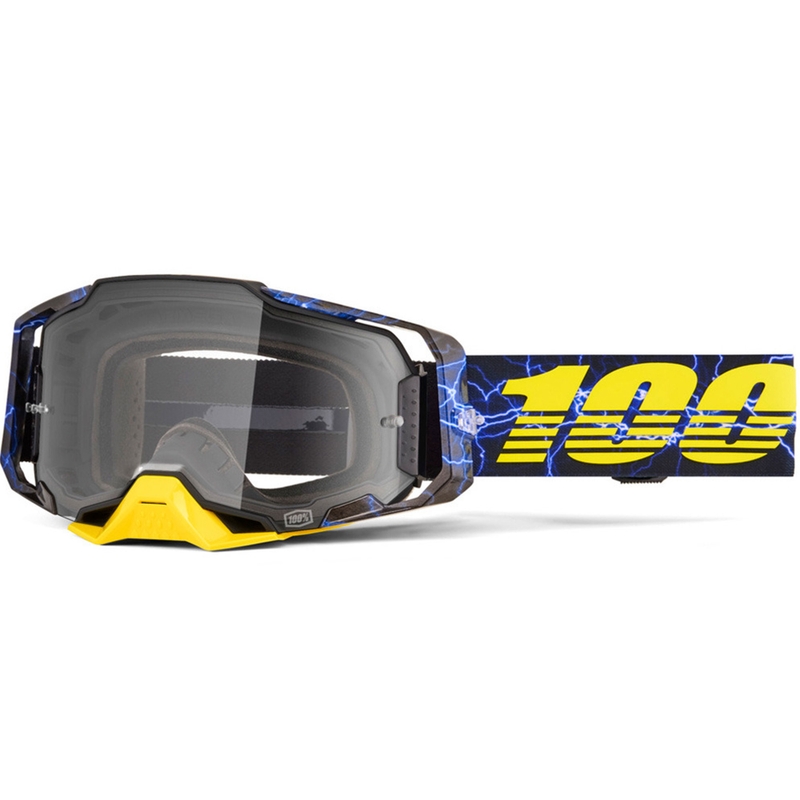 100% Armega Fury motokros očala s prozornim pleksi steklom