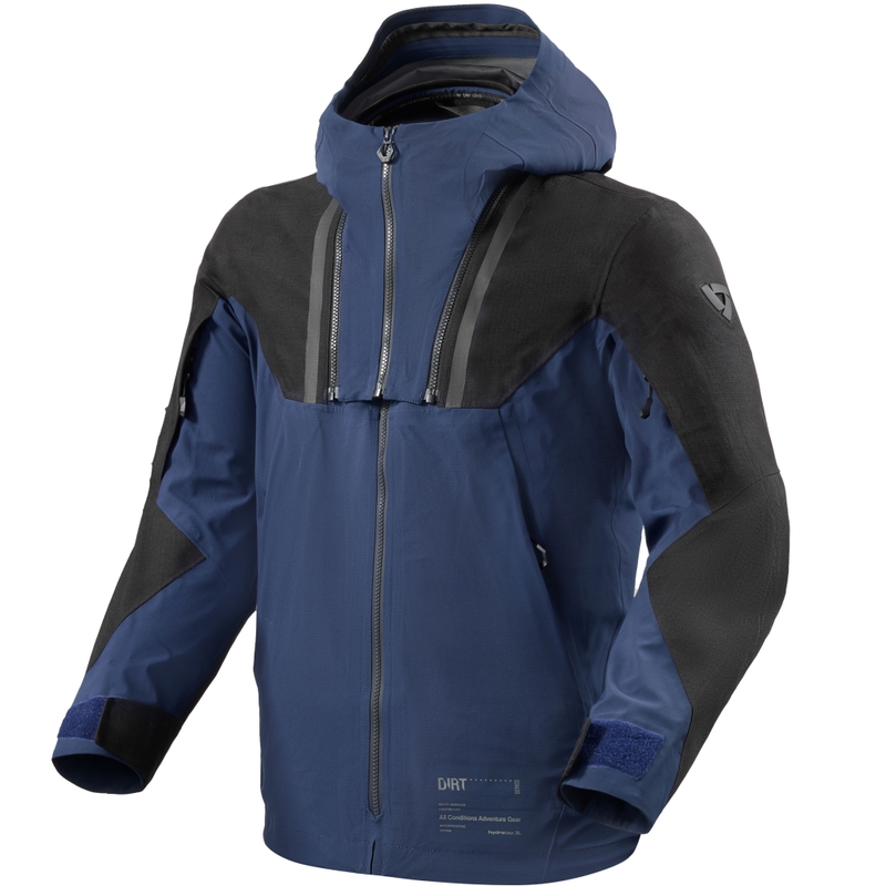 Motoristična jakna Revit Component 3 H2O črno-temno modra