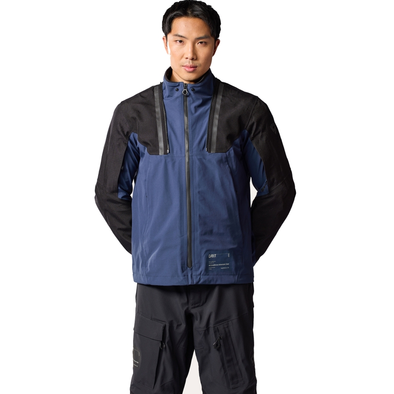 Motoristična jakna Revit Component 3 H2O črno-temno modra