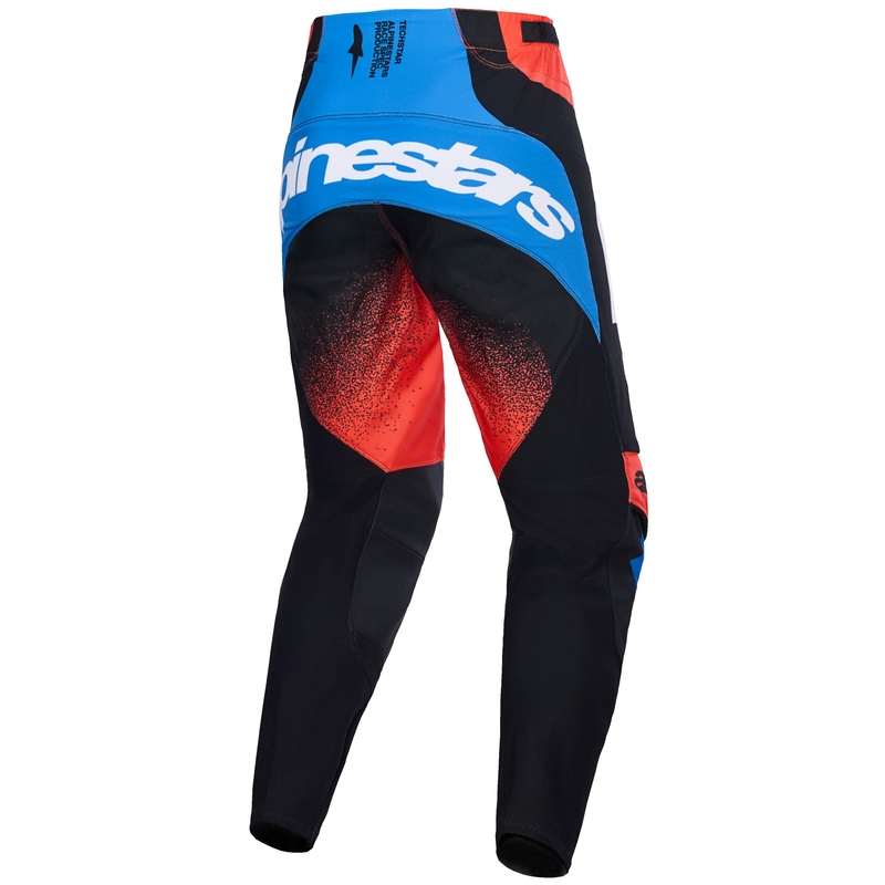Motokros hlače Alpinestars Techstar Knif oranžno-črno-modre