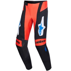 Motokros hlače Alpinestars Techstar Knif oranžno-črno-modre