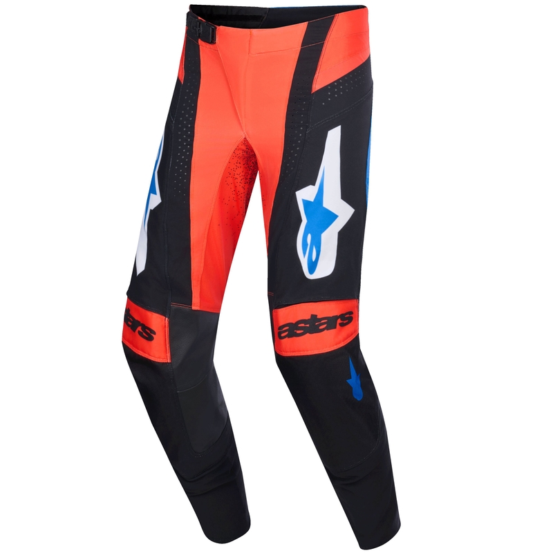 Motokros hlače Alpinestars Techstar Knif oranžno-črno-modre