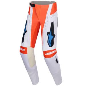 Motokros hlače Alpinestars Techstar Knif svetlo sivo-fluo oranžno-črne