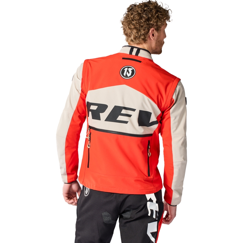 Moto jakna Revit Morocco peščeno rdeča