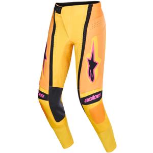 Motokros hlače Alpinestars Techstar Nomur oranžno-rumeno-roza