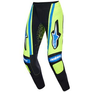 Motokros hlače Alpinestars Techstar Nomur temno modro-fluo rumeno-modre