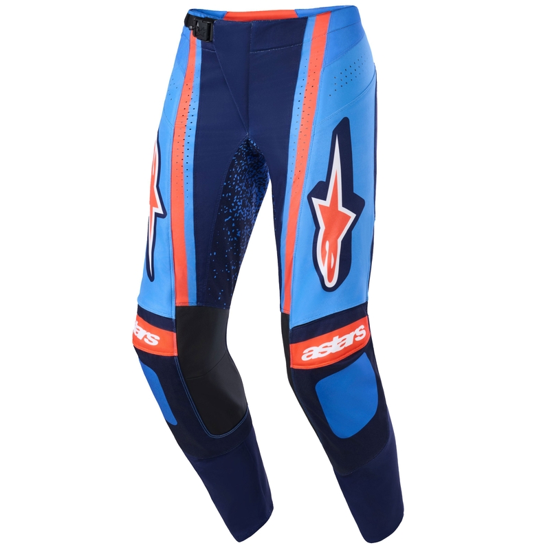 Motokros hlače Alpinestars Techstar Nomur temno modro-oranžno-modre